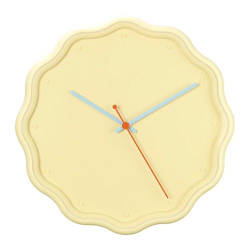LAVSKRIKA - wall clock, flower-shaped yellow, 31 cm | IKEA Hong Kong and Macau - E1001083_S4
