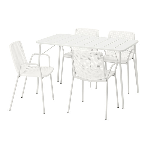 TORPARÖ table+4 chairs w armrests, outdoor