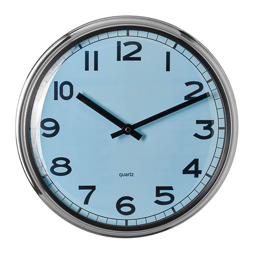 PUGG - wall clock, stainless steel/turquoise, 32 cm | IKEA Hong Kong and Macau - E1001135_S4