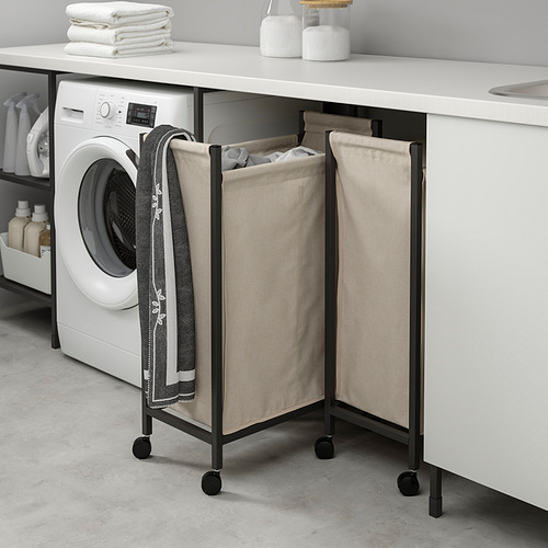 ENHET laundry bag with castors