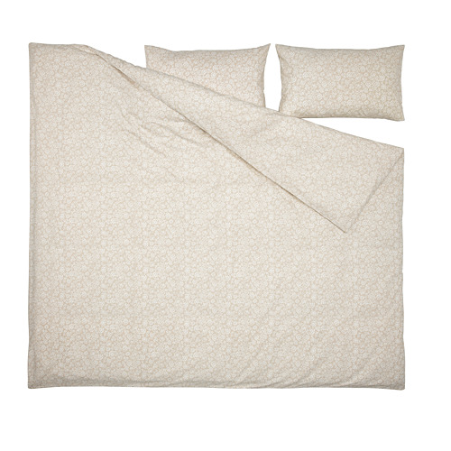 TRINDSTARR duvet cover and 2 pillowcases