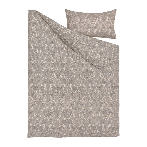 JÄTTEVALLMO duvet cover and pillowcase