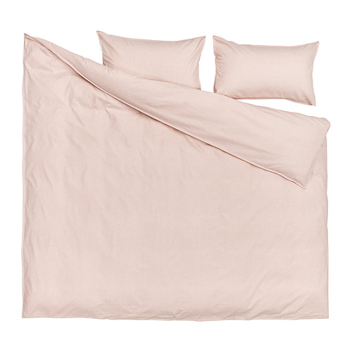 BERGPALM duvet cover and 2 pillowcases