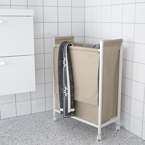 ENHET laundry bag with castors