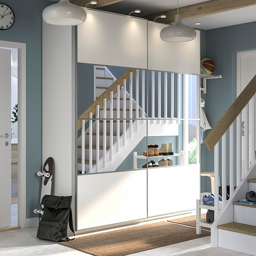 PAX/MEHAMN/AULI wardrobe with sliding doors