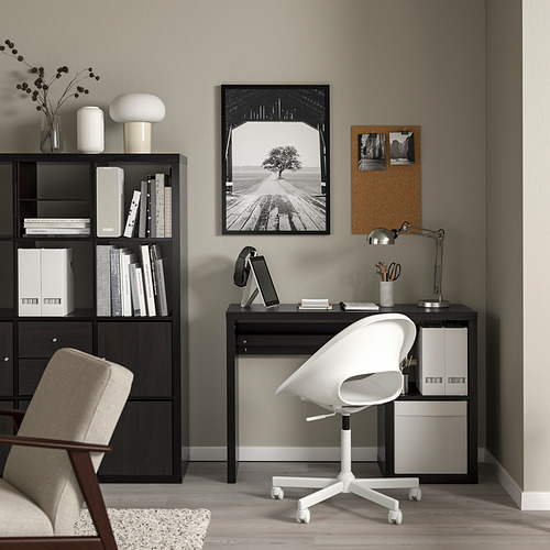 KALLAX/LOBERGET desk and chair