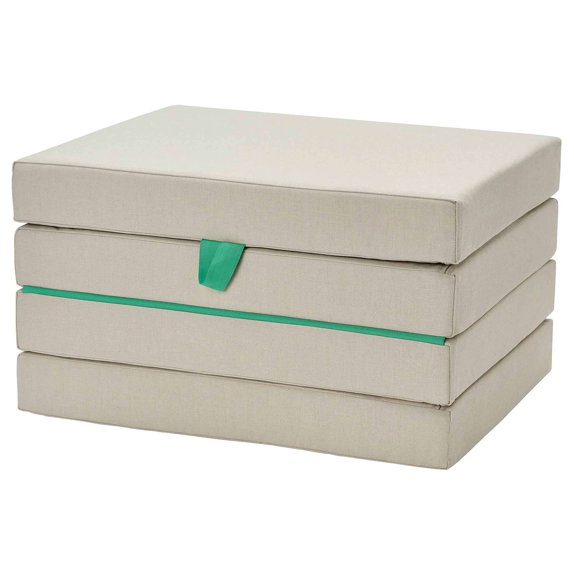 SLÄKT pouffe/mattress, foldable
