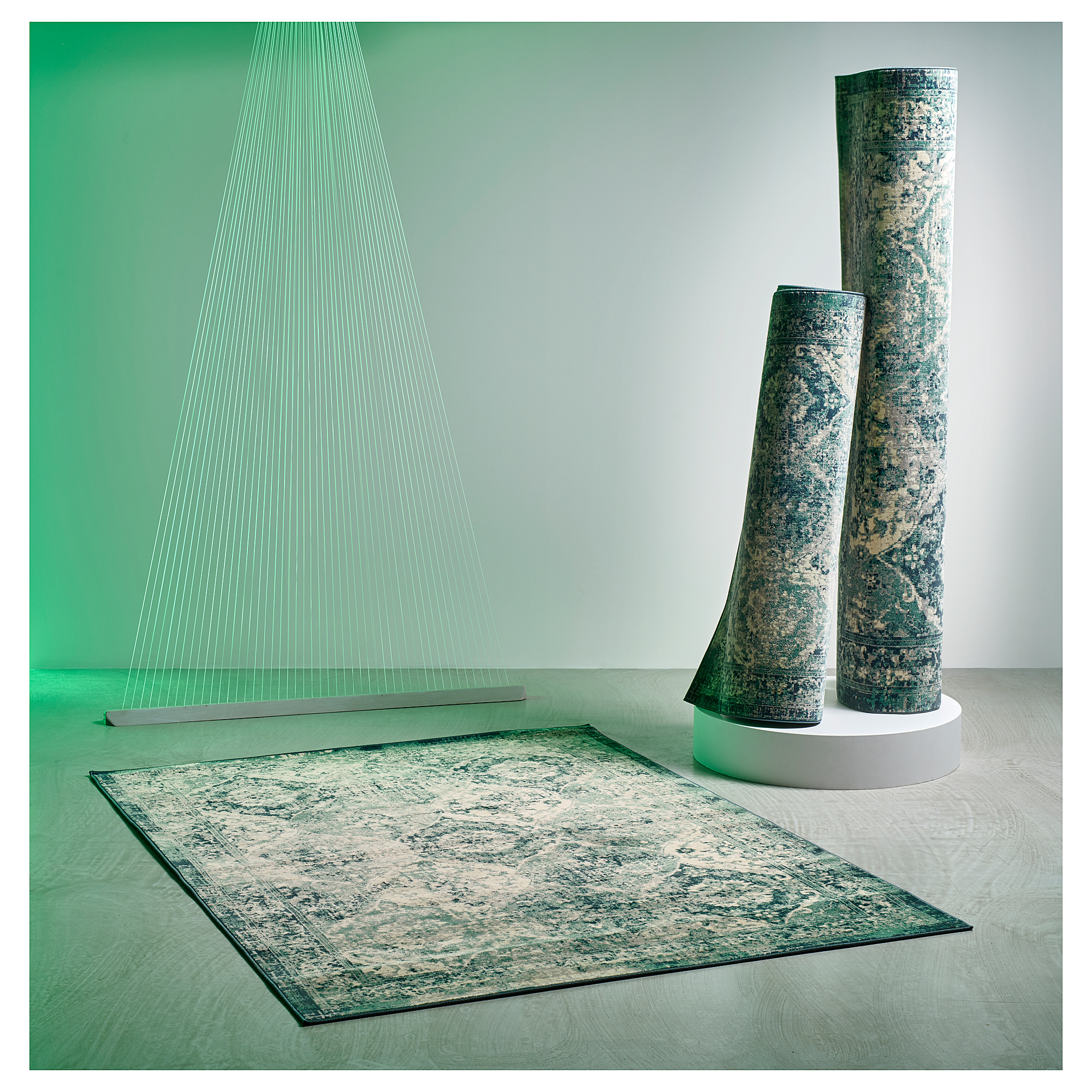 VONSBÄK rug, low pile, 80x180 cm, green IKEA Hong Kong and Macau
