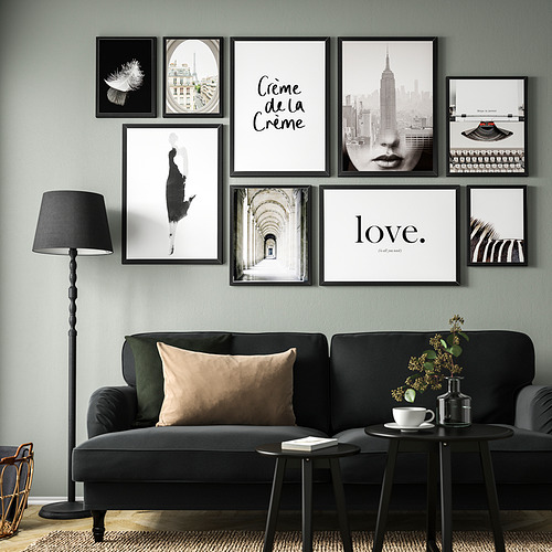 FISKBO 畫框連海報，9件套裝