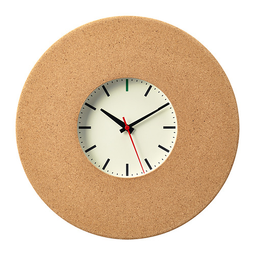 SVARTGÖK - wall clock, cork, 38 cm | IKEA Hong Kong and Macau - E1001220_S4