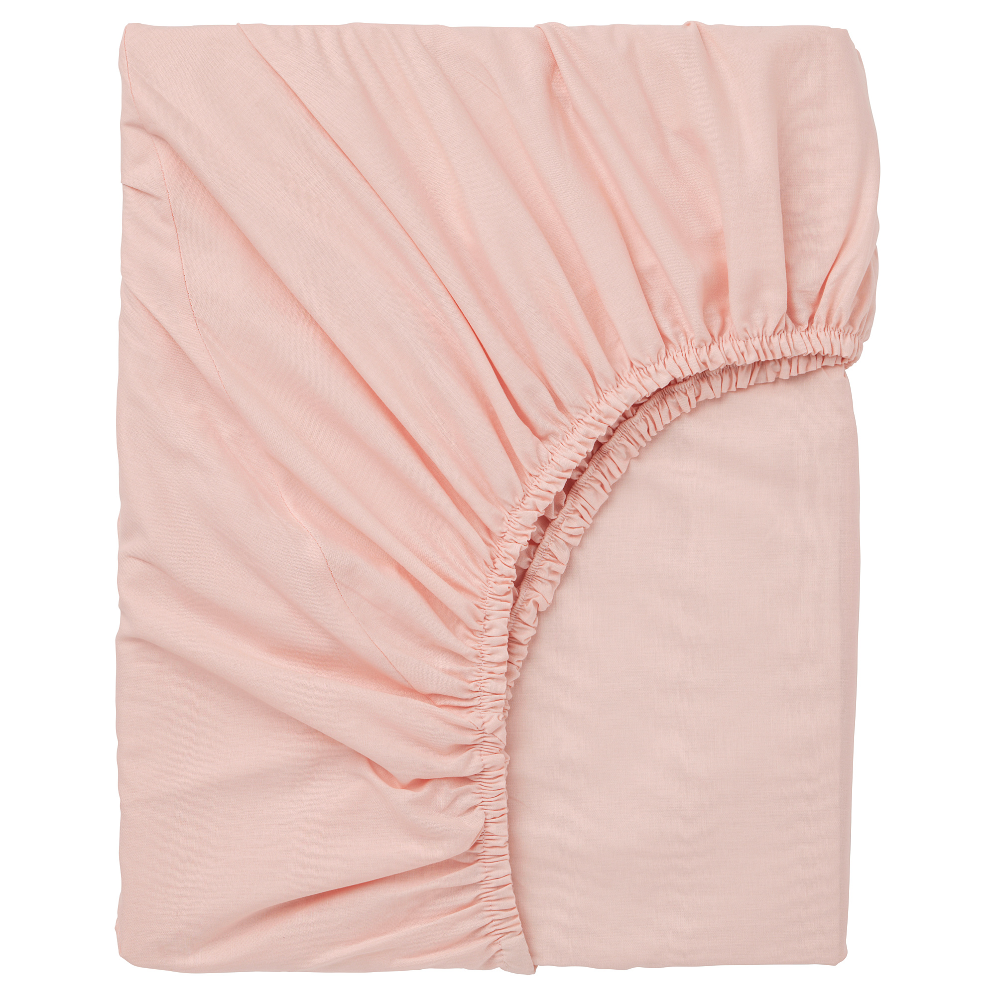 DVALA fitted sheet, light pink, small double IKEA Hong Kong and Macau