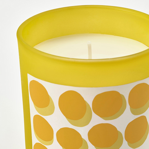 SVARTOXBÄR scented candle in glass