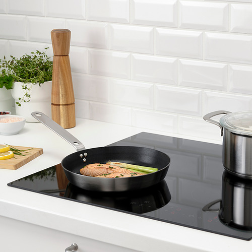 HEMKOMST frying pan, stainless steel/non-stick coating, 24 cm