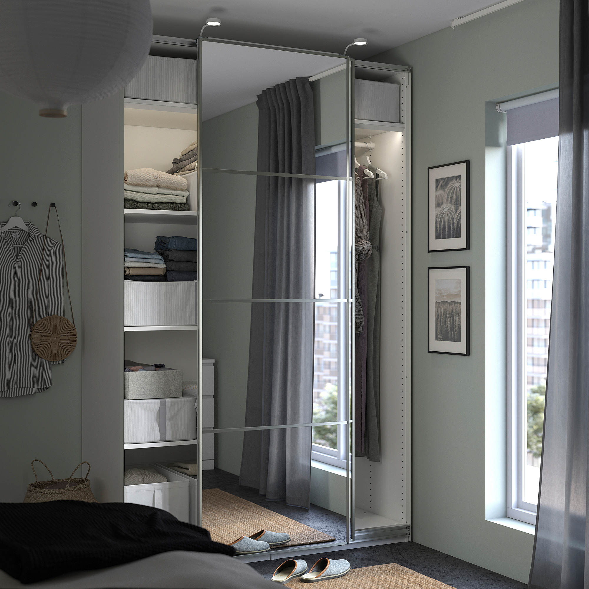 PAX/AULI wardrobe with sliding doors