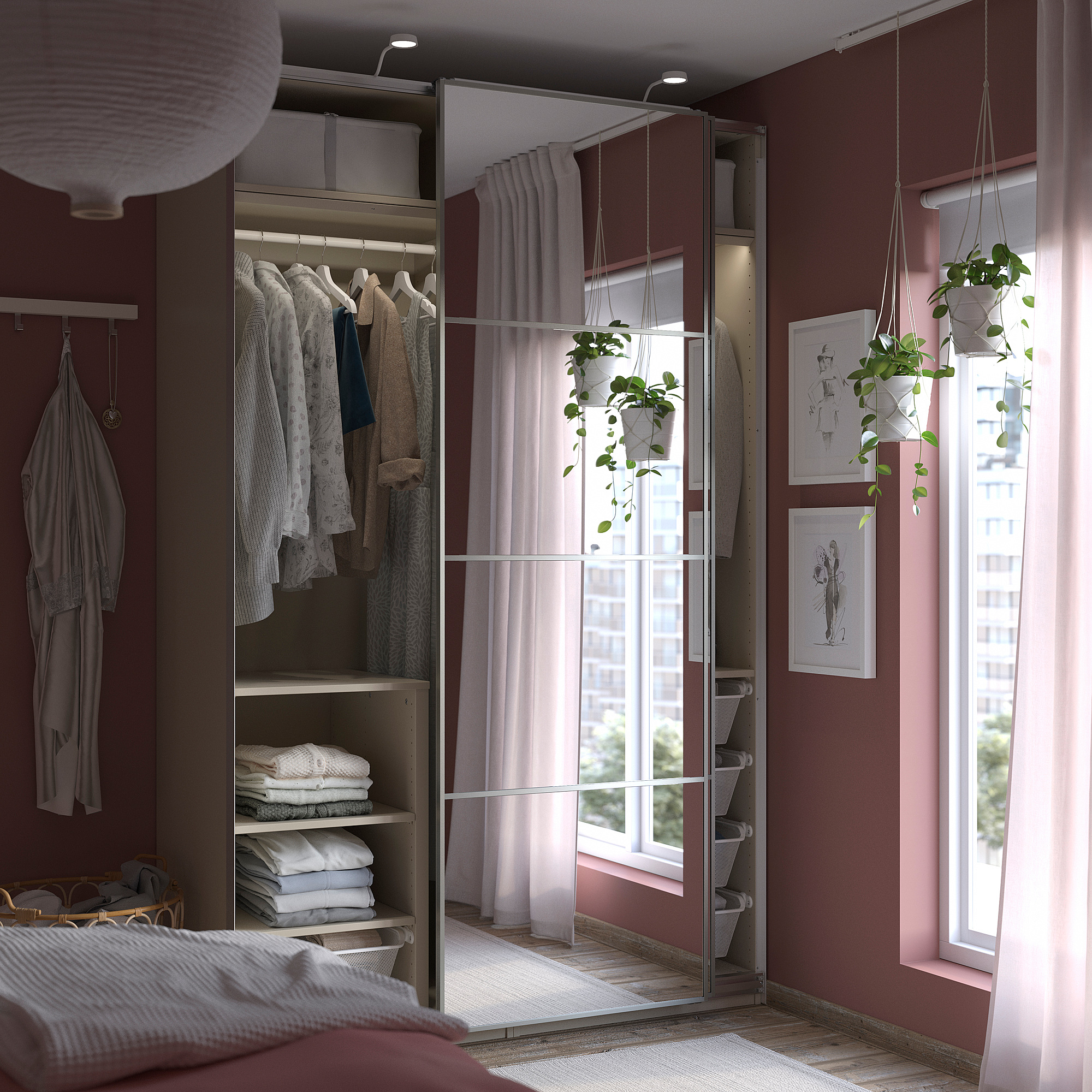 PAX/AULI wardrobe with sliding doors