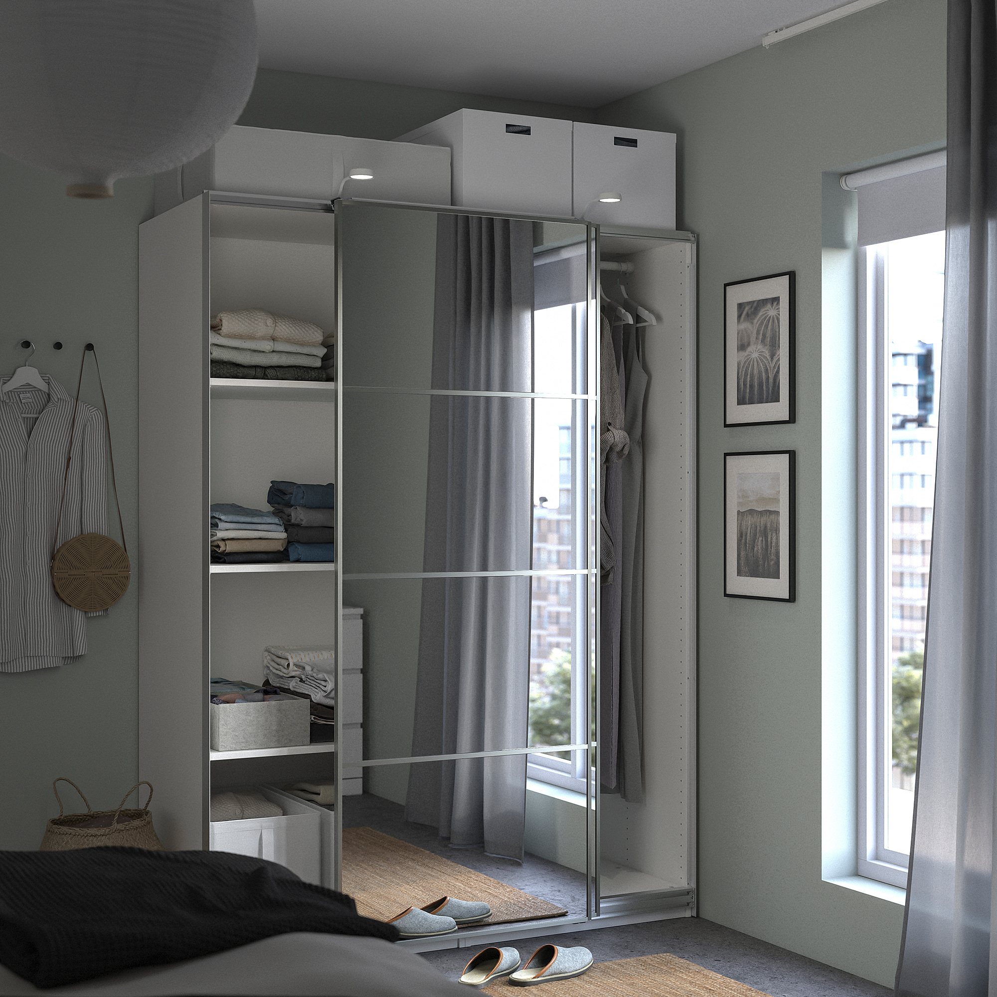 PAX/AULI wardrobe with sliding doors
