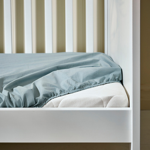 GULDVÄVARE fitted sheet for cot
