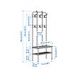 NIPÅSEN coat rack and bench w shoe storage