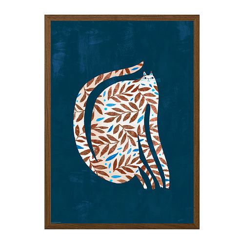 RÖDALM - 畫框連海報, 樹葉貓, 50x70 厘米 | IKEA 香港及澳門 - E1001417_S4