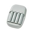 LADDA/STENKOL battery charger and 4 batteries