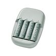 LADDA/STENKOL battery charger and 4 batteries