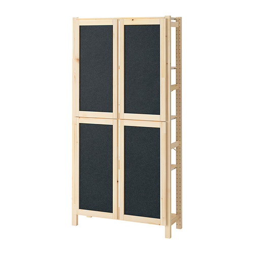 IVAR shelving unit with doors