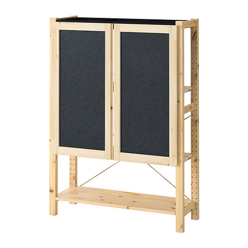 IVAR shelving unit with doors