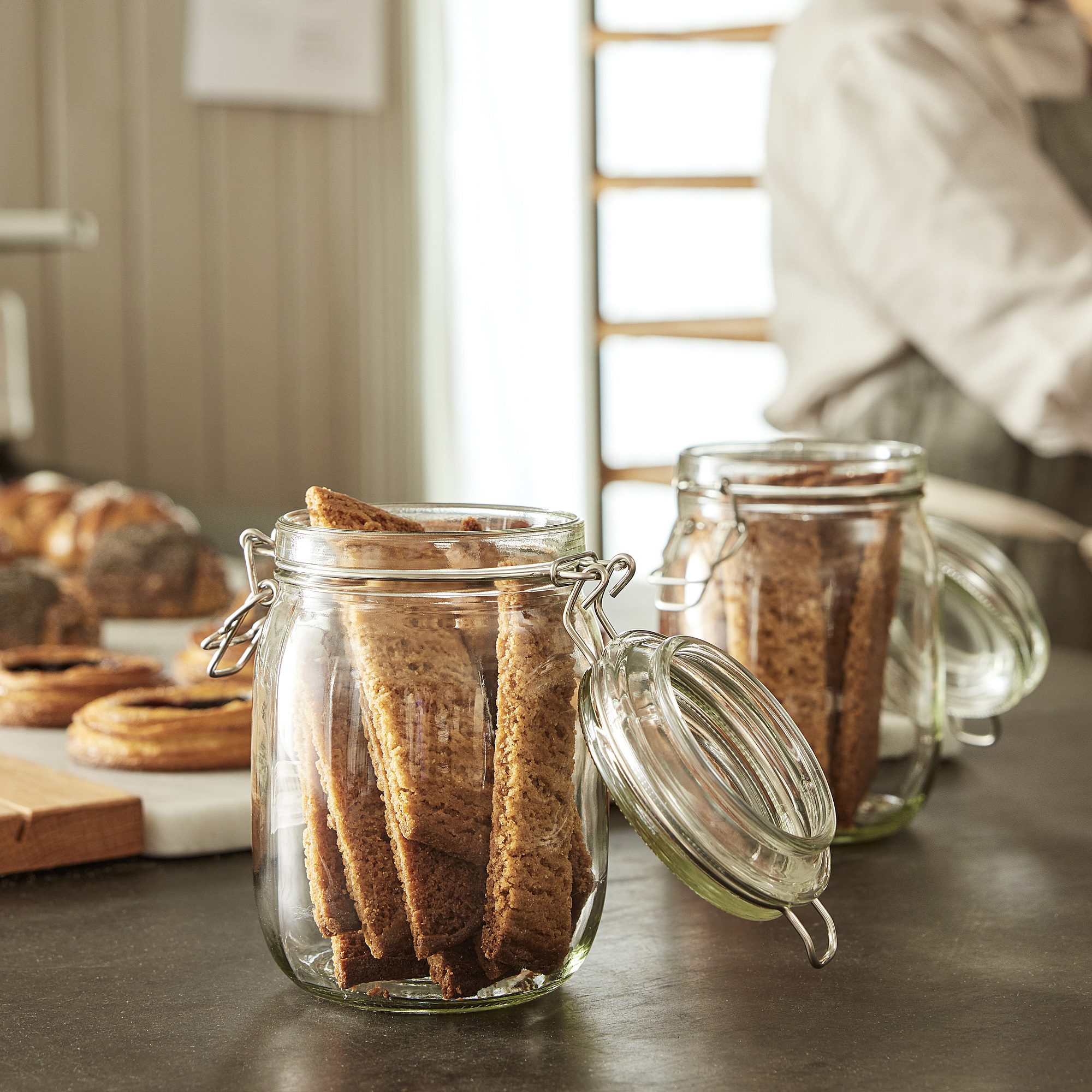 KORKEN jar with lid