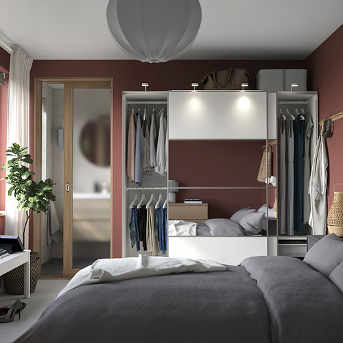 PAX/MEHAMN/AULI wardrobe with sliding doors
