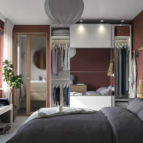 PAX/MEHAMN/AULI wardrobe with sliding doors