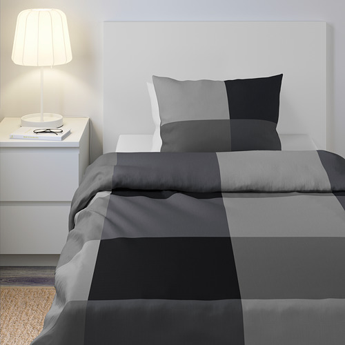 BRUNKRISSLA duvet cover and pillowcase