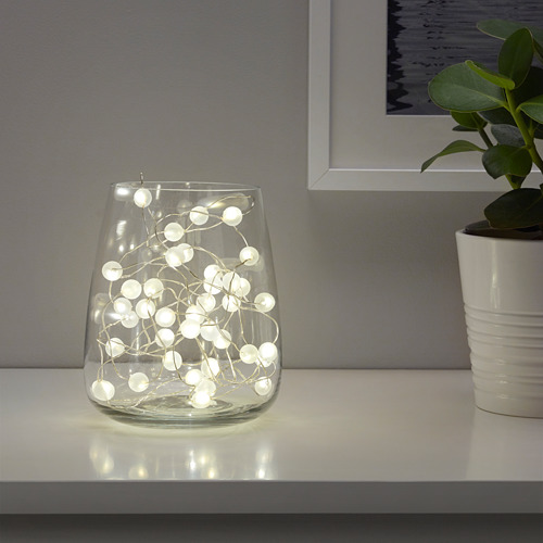 SNÖYRA LED lighting chain with 40 lights