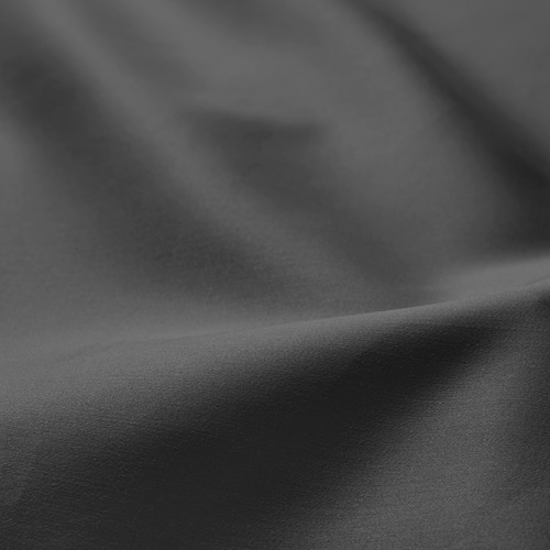 NATTJASMIN fitted sheet, dark grey, king
