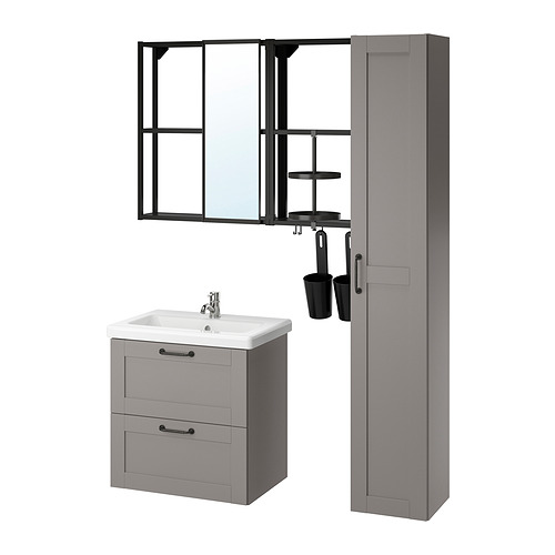 TVÄLLEN/ENHET bathroom furniture, set of 18