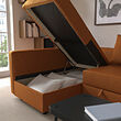 KLAGSHAMN/FRIHETEN corner sofa-bed with storage