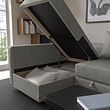KLAGSHAMN/FRIHETEN corner sofa-bed with storage