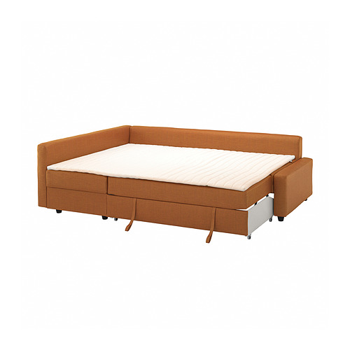 KLAGSHAMN/FRIHETEN corner sofa-bed with storage