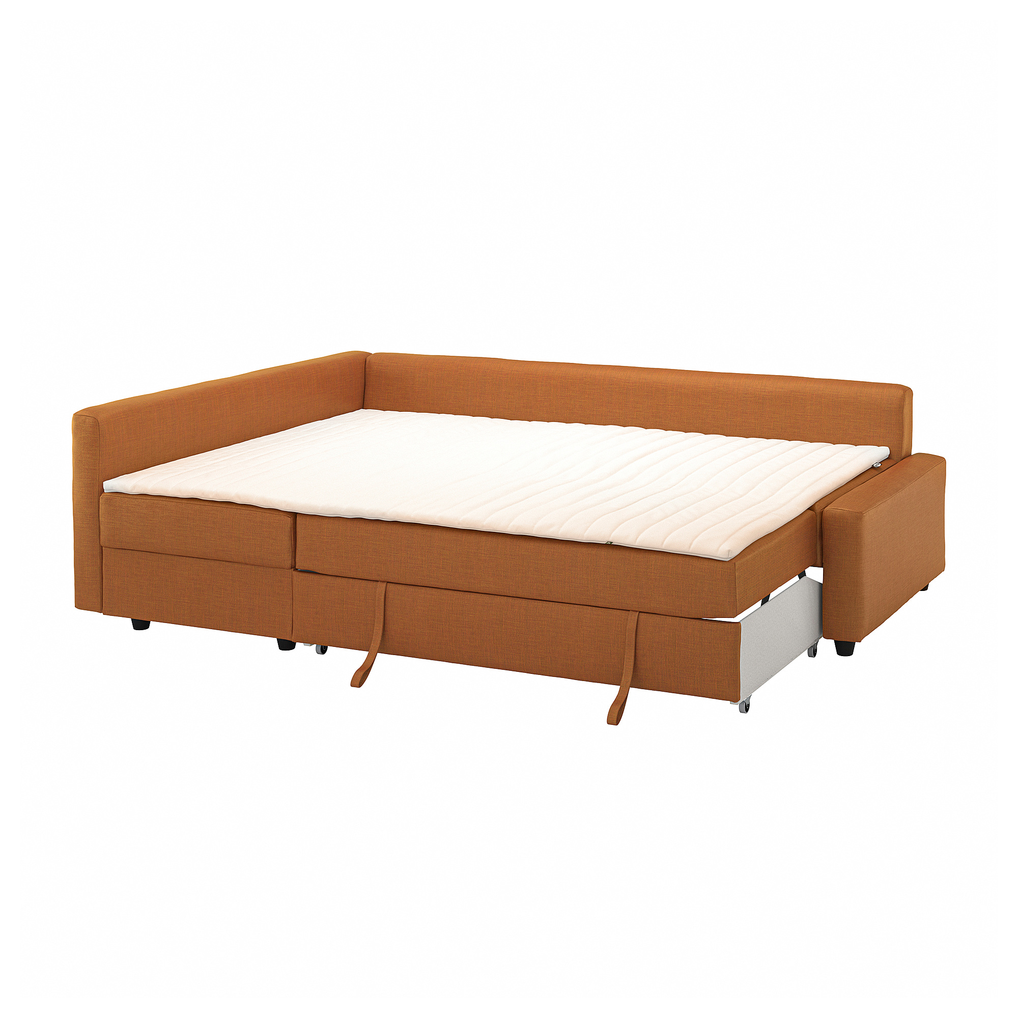 KLAGSHAMN/FRIHETEN corner sofa-bed with storage
