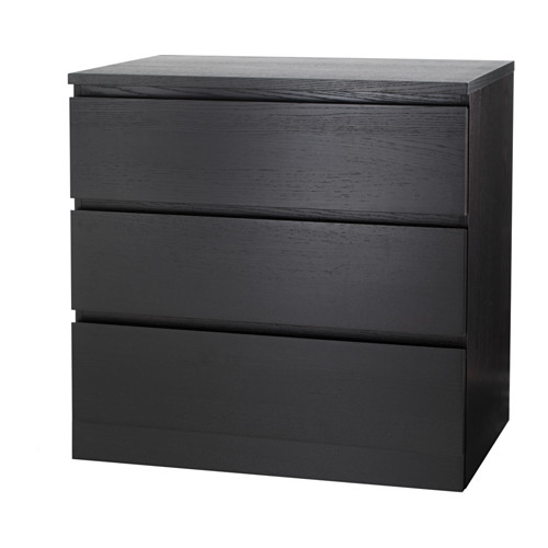 MALM chest of 3 drawers