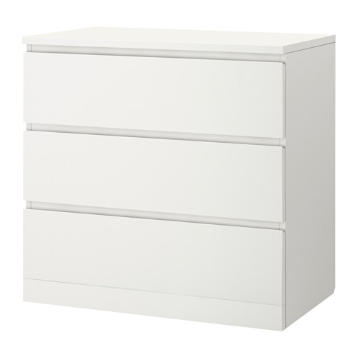 MALM chest of 3 drawers