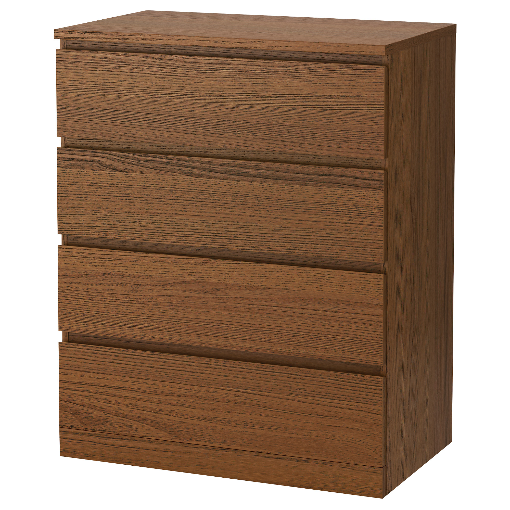 Malm Chest Of 4 Drawers Brown Stained Ash Veneer Ikea Hong Kong