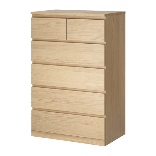 MALM chest of 6 drawers