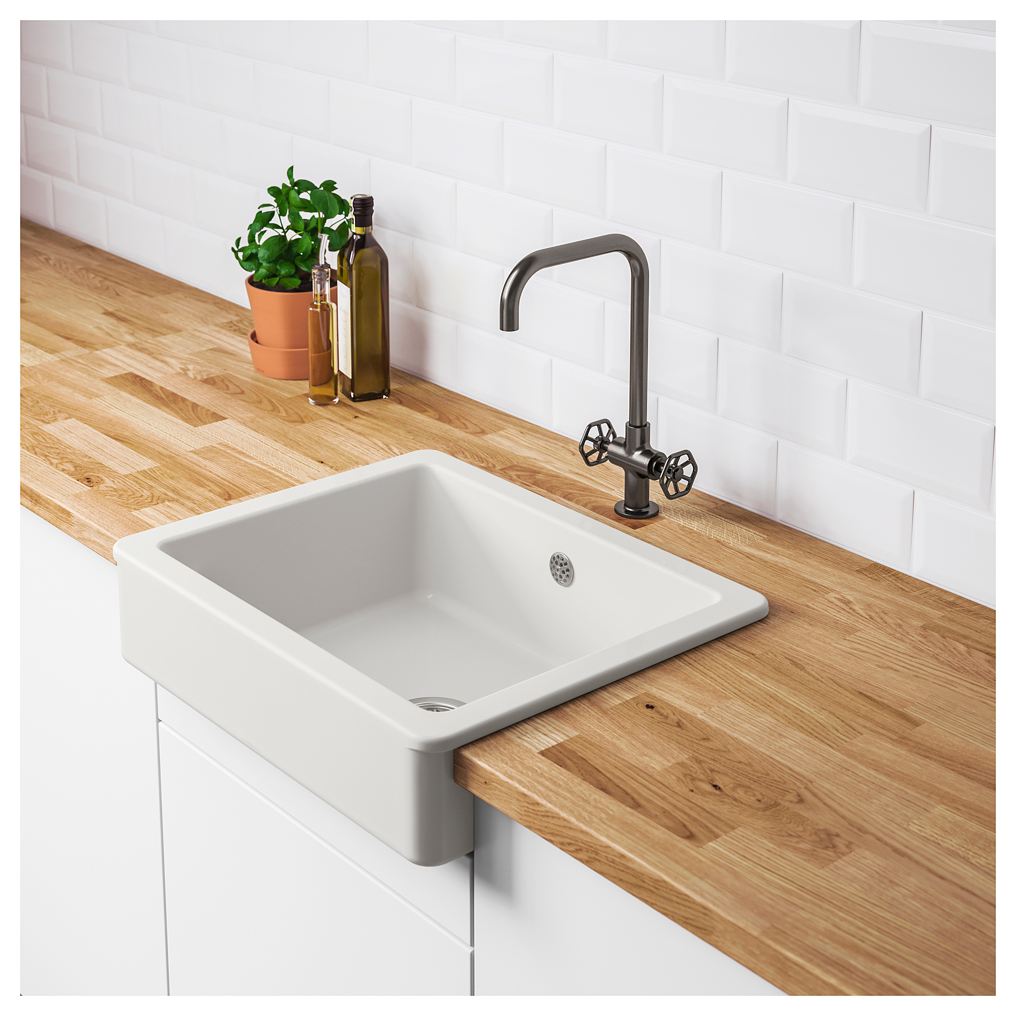 HAVSEN  sink bowl w visible front white  IKEA Hong Kong