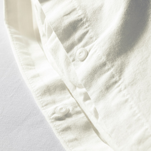 ÄNGSLILJA quilt cover and pillowcase, white, 150x200/50x80 cm 