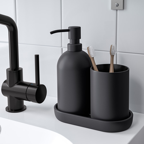 GANSJÖN 3-piece bathroom set