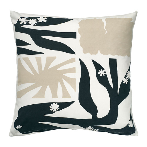 DRABOR - 咕𠱸套，黑色/淺米黃色，50x50 厘米 | IKEA 香港及澳門 - PE963082_S4