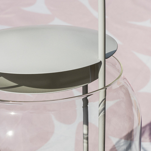 TOFSAND 柱形蠟燭燈座，室內/戶外用