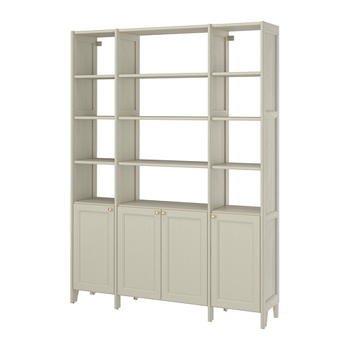 GULDDRAGARE - storage combination, beige/with 4 doors with shelves, 162x37x216 cm | IKEA Hong Kong and Macau - E1001840_S4