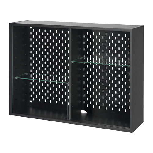 UPPSPEL glass-door cabinet