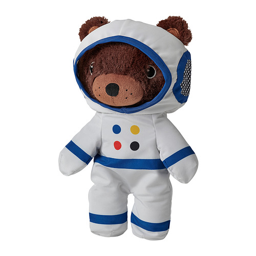 AFTONSPARV soft toy with astronaut suit